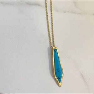 Turquoise Stone Gold Necklace